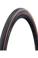 SCHWALBE plášť - ONE 700x28C RACEGUARD 67EPI - čierna/hnedá