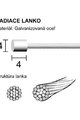 LONGUS radiace lanko - SHIFT - strieborná