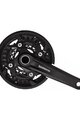 SHIMANO kľuky s prevodníkom - SLX MT500 40-30-22 3x10 - čierna