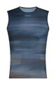 SHIMANO Cyklistické tričko bez rukávov - VERTEX PRIMA SL PRINTED - modrá