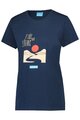 SHIMANO Cyklistické tričko s krátkym rukávom - GRAPHIC TEE - modrá