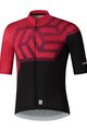 SHIMANO Cyklistický dres s krátkym rukávom - BREAKAWAY - červená/čierna