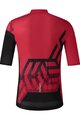 SHIMANO Cyklistický dres s krátkym rukávom - BREAKAWAY - červená/čierna