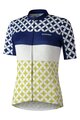SHIMANO Cyklistický dres s krátkym rukávom - MIZUKI - biela/modrá
