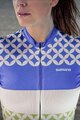 SHIMANO Cyklistický dres s krátkym rukávom - MIZUKI - biela/modrá