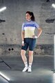 SHIMANO Cyklistický dres s krátkym rukávom - MIZUKI - biela/modrá