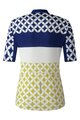 SHIMANO Cyklistický dres s krátkym rukávom - MIZUKI - biela/modrá