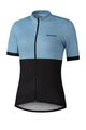 SHIMANO Cyklistický dres s krátkym rukávom - ELEMENT - svetlo modrá/čierna