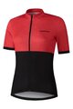 SHIMANO Cyklistický dres s krátkym rukávom - ELEMENT - červená/čierna
