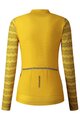 SHIMANO Cyklistický dres s dlhým rukávom zimný - KAEDE PRINTED LONG - žltá
