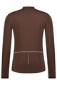 SHIMANO Cyklistický dres s dlhým rukávom letný - VERTEX THERMAL LONG - hnedá