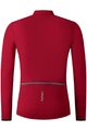 SHIMANO Cyklistický dres s dlhým rukávom letný - VERTEX THERMAL LONG - červená