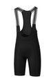 SHIMANO Cyklistické nohavice krátke s trakmi - BIBS - čierna