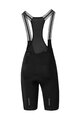 SHIMANO Cyklistické nohavice krátke s trakmi - BIBS - čierna
