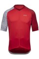 GORE Cyklistický dres s krátkym rukávom - C5 - červená/biela