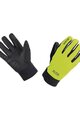 GORE Cyklistické rukavice dlhoprsté - C5 GTX THERMO - žltá