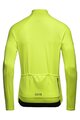GORE Cyklistický dres s dlhým rukávom zimný - C3 THERMO - žltá