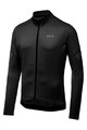 GORE Cyklistický dres s dlhým rukávom zimný - C3 THERMO - čierna