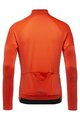 GORE Cyklistický dres s dlhým rukávom zimný - C3 THERMO - oranžová