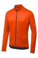 GORE Cyklistický dres s dlhým rukávom zimný - C3 THERMO - oranžová
