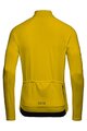 GORE Cyklistický dres s dlhým rukávom zimný - C3 THERMO - žltá