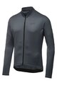 GORE Cyklistický dres s dlhým rukávom zimný - C3 THERMO - šedá