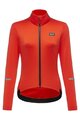 GORE Cyklistický dres s dlhým rukávom zimný - PROGRESS THERMO WMN - oranžová
