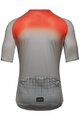 GORE Cyklistický dres s krátkym rukávom - GRID FADE 2.0 - šedá/oranžová