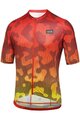 GORE Cyklistický dres s krátkym rukávom - RAIN CAMO - oranžová/žltá