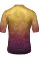 GORE Cyklistický dres s krátkym rukávom - RAIN CAMO - žltá/fialová