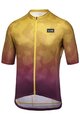 GORE Cyklistický dres s krátkym rukávom - RAIN CAMO - žltá/fialová