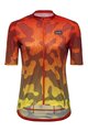 GORE Cyklistický dres s krátkym rukávom - RAIN CAMO WMN - oranžová/žltá