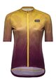 GORE Cyklistický dres s krátkym rukávom - RAIN CAMO WMN - žltá/fialová