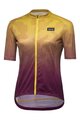 GORE Cyklistický dres s krátkym rukávom - RAIN CAMO WMN - žltá/fialová