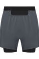 GORE Cyklistické nohavice krátke bez trakov - CONCURVE 5” 2IN1 - šedá