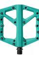 CRANKBROTHERS pedále - STAMP 1 LARGE - tyrkysová