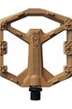 CRANKBROTHERS pedále - STAMP 0 SMALL - hnedá