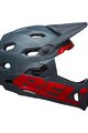 BELL Cyklistická prilba - SUPER DH - zelená/červená