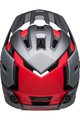 BELL Cyklistická prilba - SUPER AIR R SPHERICAL - šedá/červená