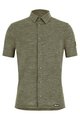 SANTINI košeľa - GRAVEL SUMMER WOOL - zelená
