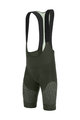 SANTINI Cyklistické nohavice krátke s trakmi - FRECCIA - zelená