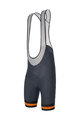 SANTINI Cyklistické nohavice krátke s trakmi - KARMA KINETIC - šedá