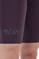 SANTINI Cyklistické nohavice krátke s trakmi - UNICO  - čierna