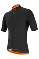 SANTINI Cyklistický dres s krátkym rukávom - COLORE PURO - šedá/čierna