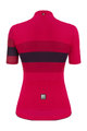SANTINI Cyklistický dres s krátkym rukávom - ECOSLEEK BENGAL LADY - červená/čierna