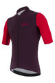 SANTINI Cyklistický dres s krátkym rukávom - REDUX VIGOR - červená/fialová