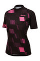 SANTINI Cyklistický dres s krátkym rukávom - FIBRA MTB - ružová/čierna