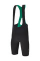 SANTINI Cyklistické nohavice krátke s trakmi - REDUX SPEED - čierna