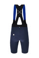 SANTINI Cyklistické nohavice krátke s trakmi - REDUX SPEED - modrá