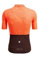 SANTINI Cyklistický dres s krátkym rukávom - COLORE RIGA - oranžová
